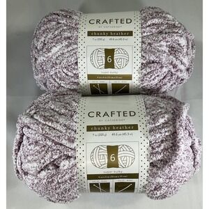 Crafted By Catherine Yarn Lavendar/Pink Luxe Velvet Yarn 2 Pack #6 Yarn